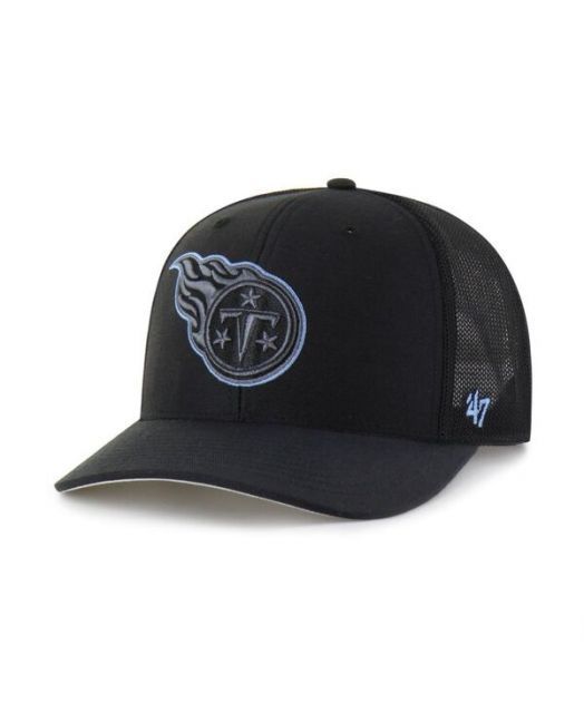 送料無料 47ブランド メンズ 帽子 アクセサリー Men s Black Tennessee Titans Blackball Trophy Flex Hat Black