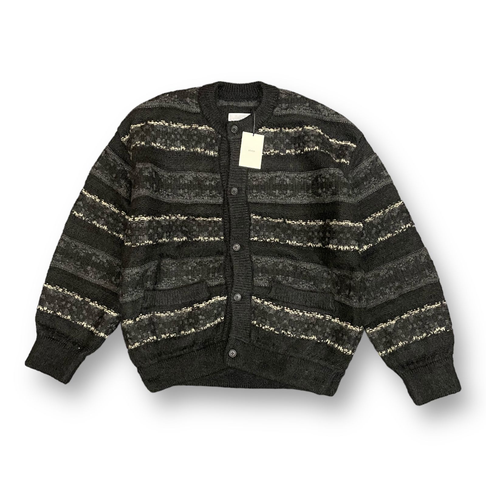 定価68200円 新品 stein 22AW Silk Mohair Fair Isle Knit Cardigan  