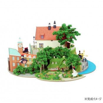 スタジオジブリ作品シリーズ S MIX 魔女の宅急便ジオラマ MK07-37 ジオラマ ペーパークラフト ミニチュアアート アート インテリア キット