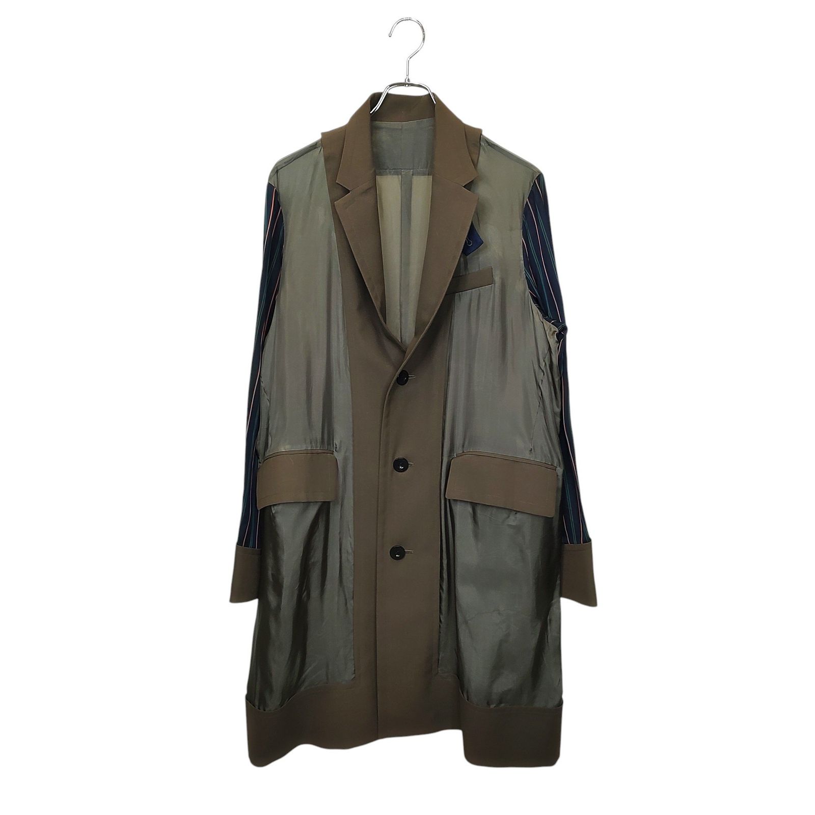 sacai コート 21-02455M sacai(サカイ) 21SS Suiting Coatスイッチング 切替 コート 21-02455M