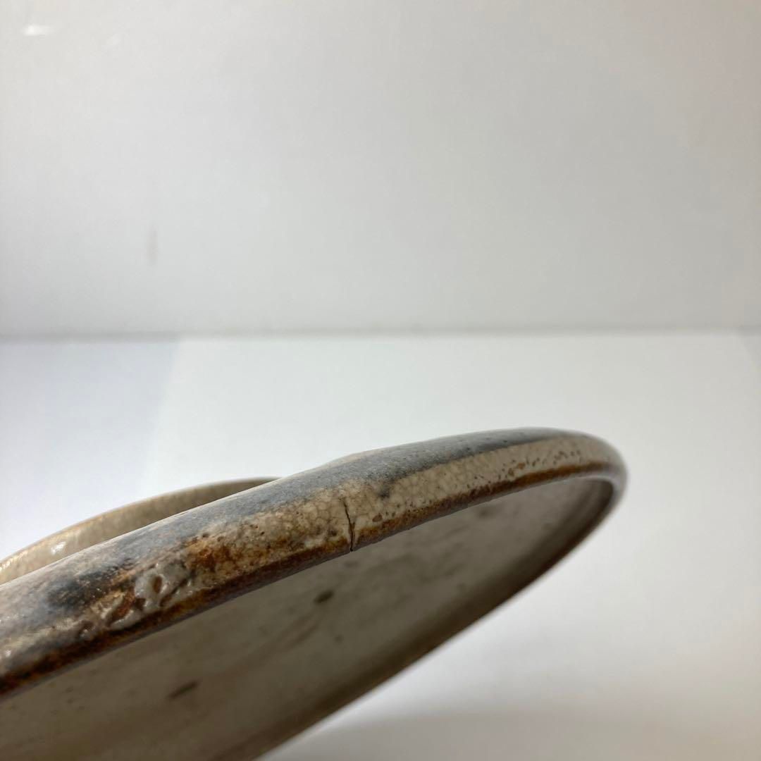 江戸時代　鼠志野　大蓋物　直径12.8㎝　タサニ　東な6-1206① 江戸時代 鼠志野 大蓋物 直径12.8㎝ タサニ 東な6-1206① - メルカリ