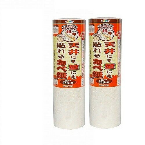 アサヒペン 天井にも壁にも貼れるカベ紙 ４６ＣＭＸ２０Ｍ ＡＰＧ−４１ 2本セット