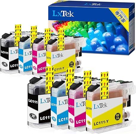 ブラザー 用 インク lc111 8本 大容量 LC111-4PK （BK/C/M/Y） 【LxTek