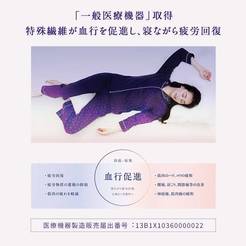 ニューピース リカバリーパジャマセット ロング LL NEWPEACE グレージュ