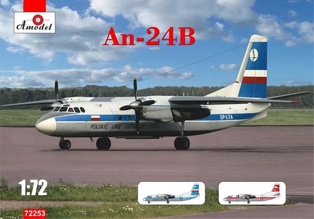 プラモデル 1|72 アントノフ An-24B ターボプロップ旅客機 AMM72253