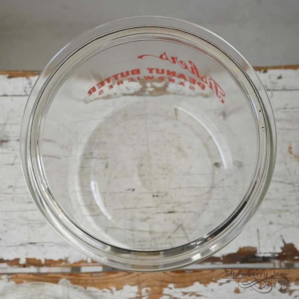 IKI-560 アメリカヴィンテージ ガラスジャー ピーナツバター お米入れ IKI-560 アメリカヴィンテージ ガラスジャー ピーナツバター お米入れ