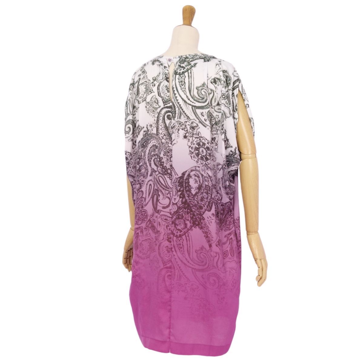 エトロ ETRO ワンピース ドレス フレンチスリーブ ペイズリー柄 総柄