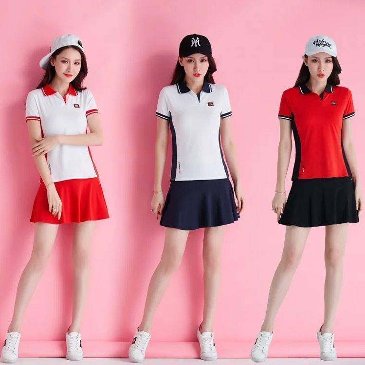 ゴルフウェアセット ポロシャツ スカート サンバイザー 4474-style3.jpg