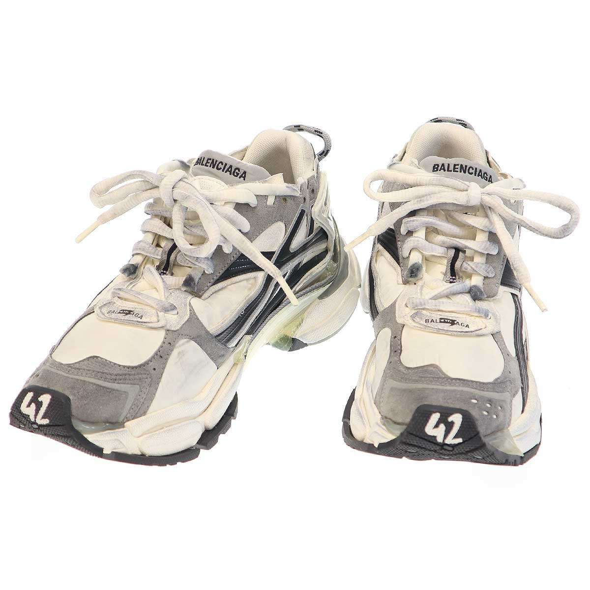 BALENCIAGA バレンシアガ Runner Sneakers ランナー ナイロンスエード 