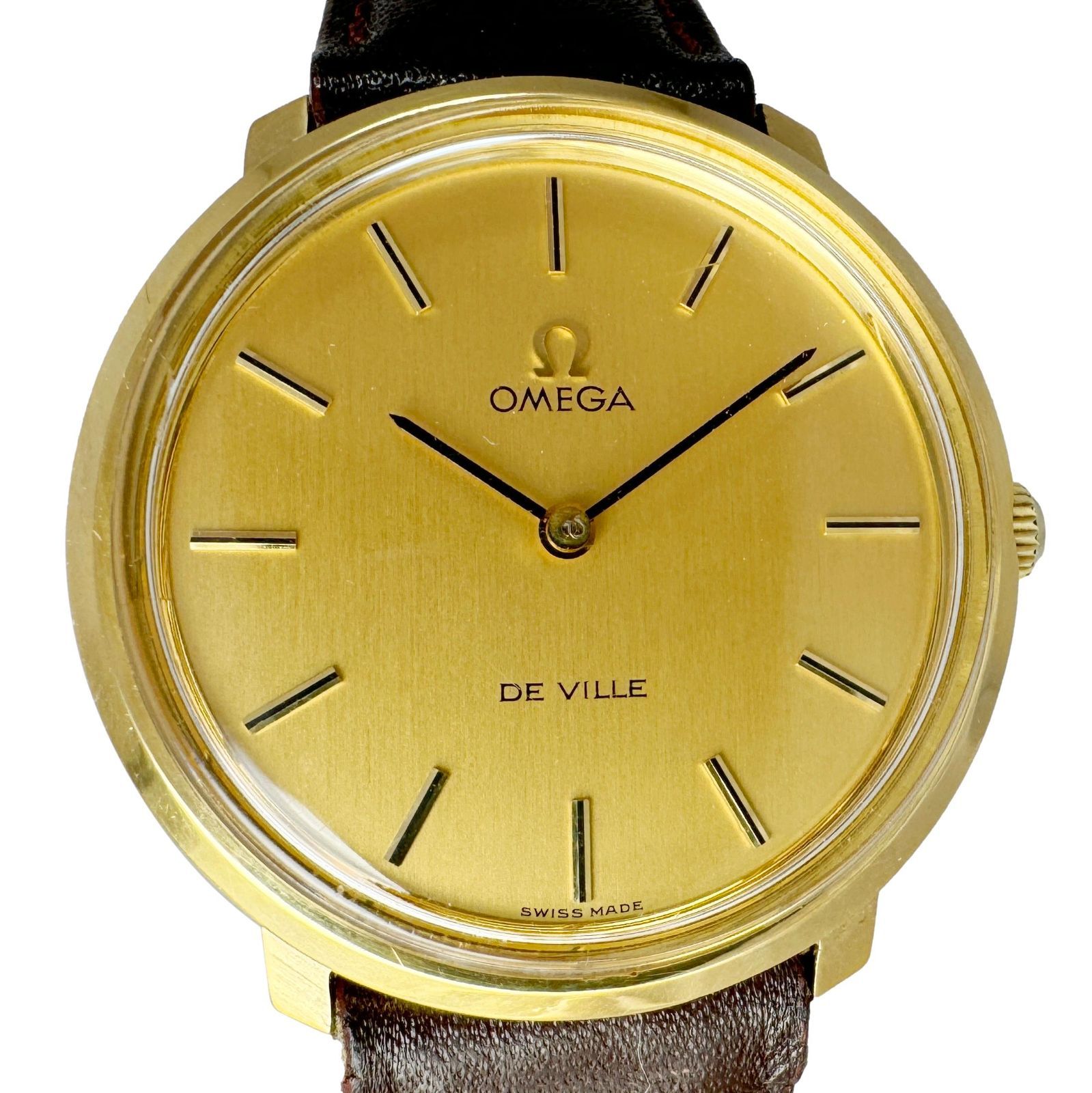 OMEGA DE VILLE 手巻き時計 ゴールド アンティーク時計OMEGA De Ville 手巻き時計 ゴールド - メルカリ