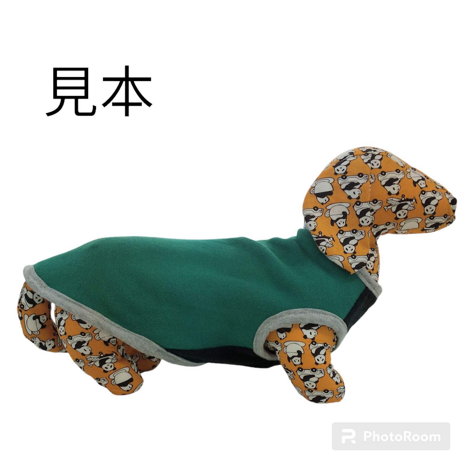 犬服 2Lサイズ タンクトップ 水玉模様 青×白 ハンドメイド