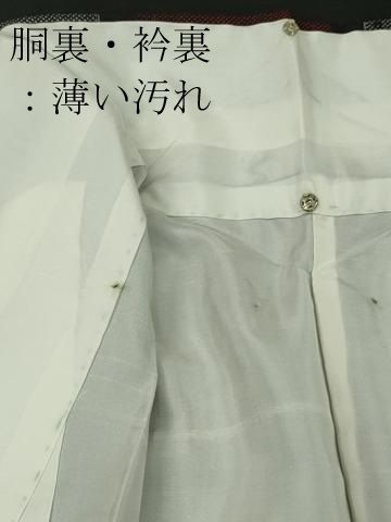 平和屋着物□本場縞大島紬 格子柄 正絹 逸品 CAAO7923kb 平和屋着物