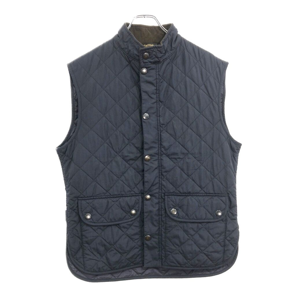 Barbour バブアー BARBOUR LOWERDALE キルティングベスト ネイビー メンズ L 古着 v4533
