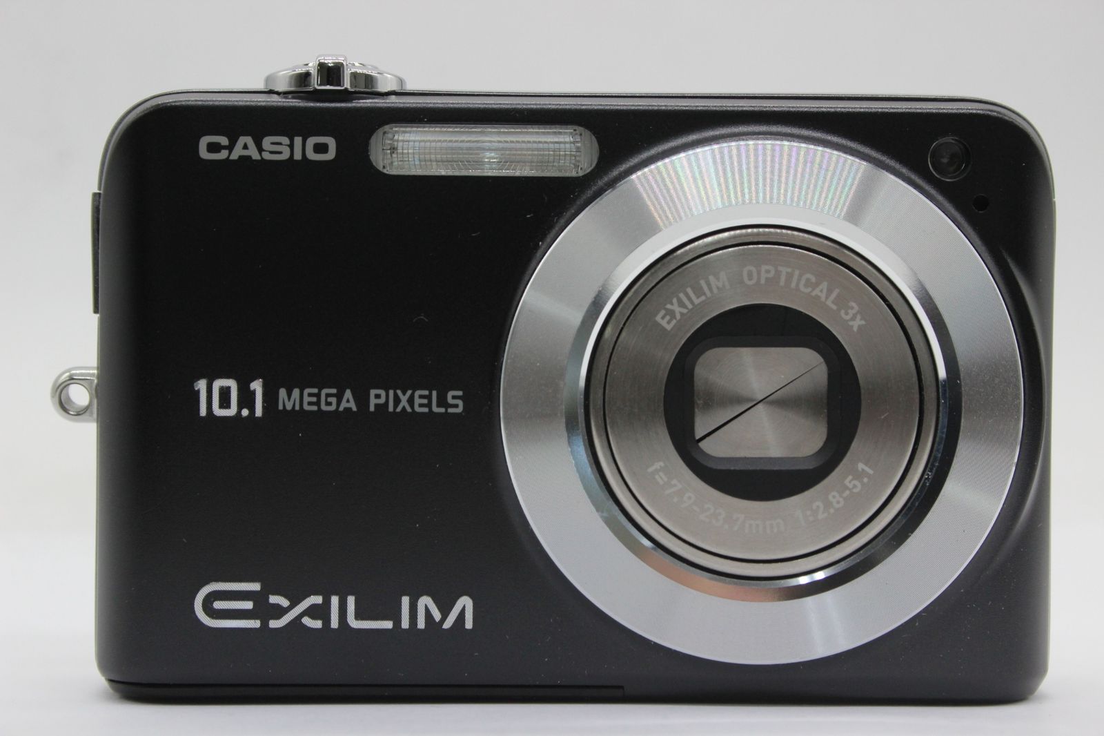 【返品保証】 【元箱付き】カシオ Casio Exilim EX-Z1050 ブラック 3x バッテリー付き コンパクトデジタルカメラ v903