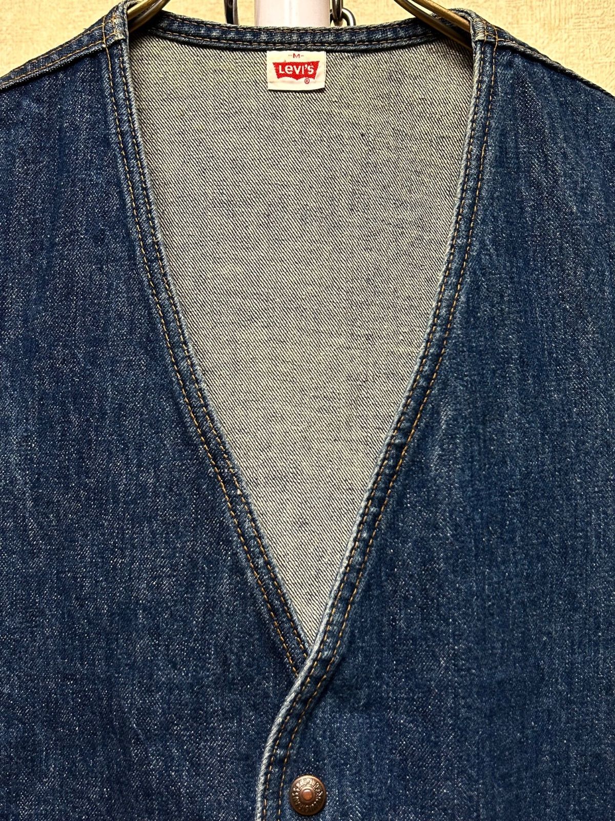 70年代U.S.A.製オレンジタブLevi's希少モデルデニムベスト黄金