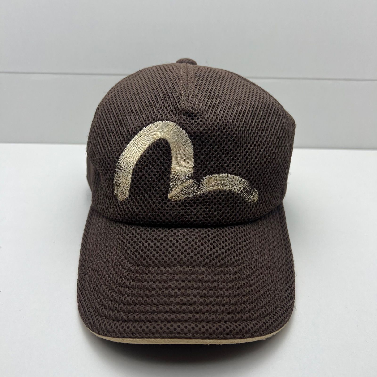 EVISU KAMOME MESH CAP brown F エビス エヴィス メッシュ