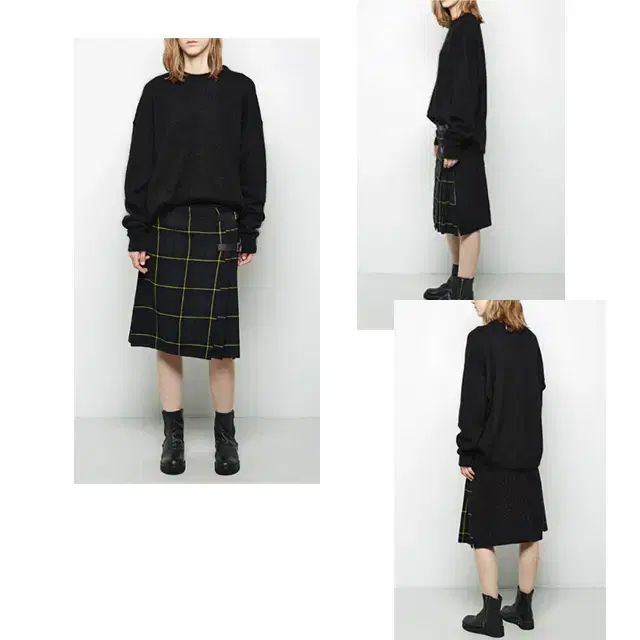 ZUCCA タタンケーブルニットラップスカート