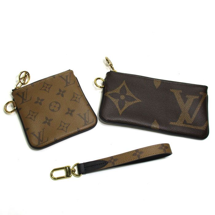 LOUIS VUITTON ポシェット トリオ ポーチ モノグラム リバース 