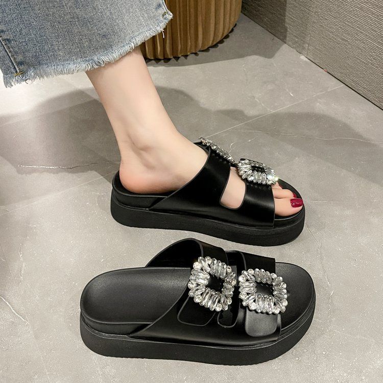 美品 N°21 ヌメロ ヴェントゥーノ ビジュー サンダル 35 厚底