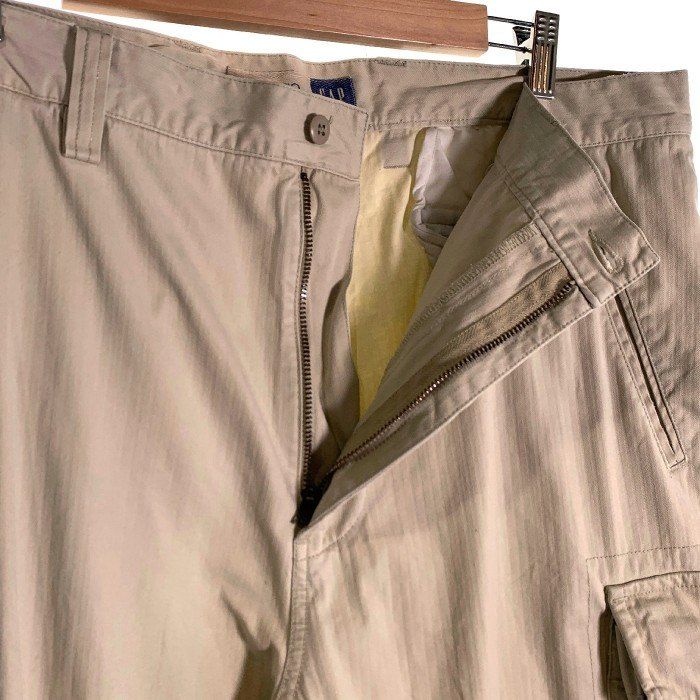 90-00's GAP ギャップ Cargo ヘリンボーン カーゴパンツ オフ