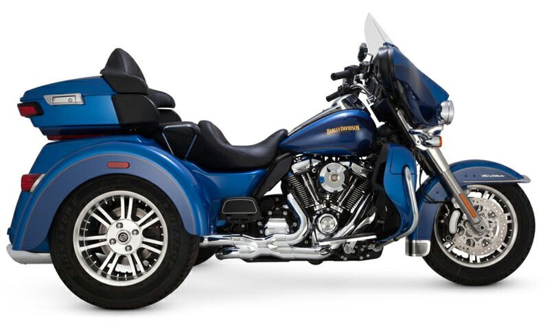 VANCE＆HINES エキパイアダプターキット 2017〜20年トライクモデル クローム