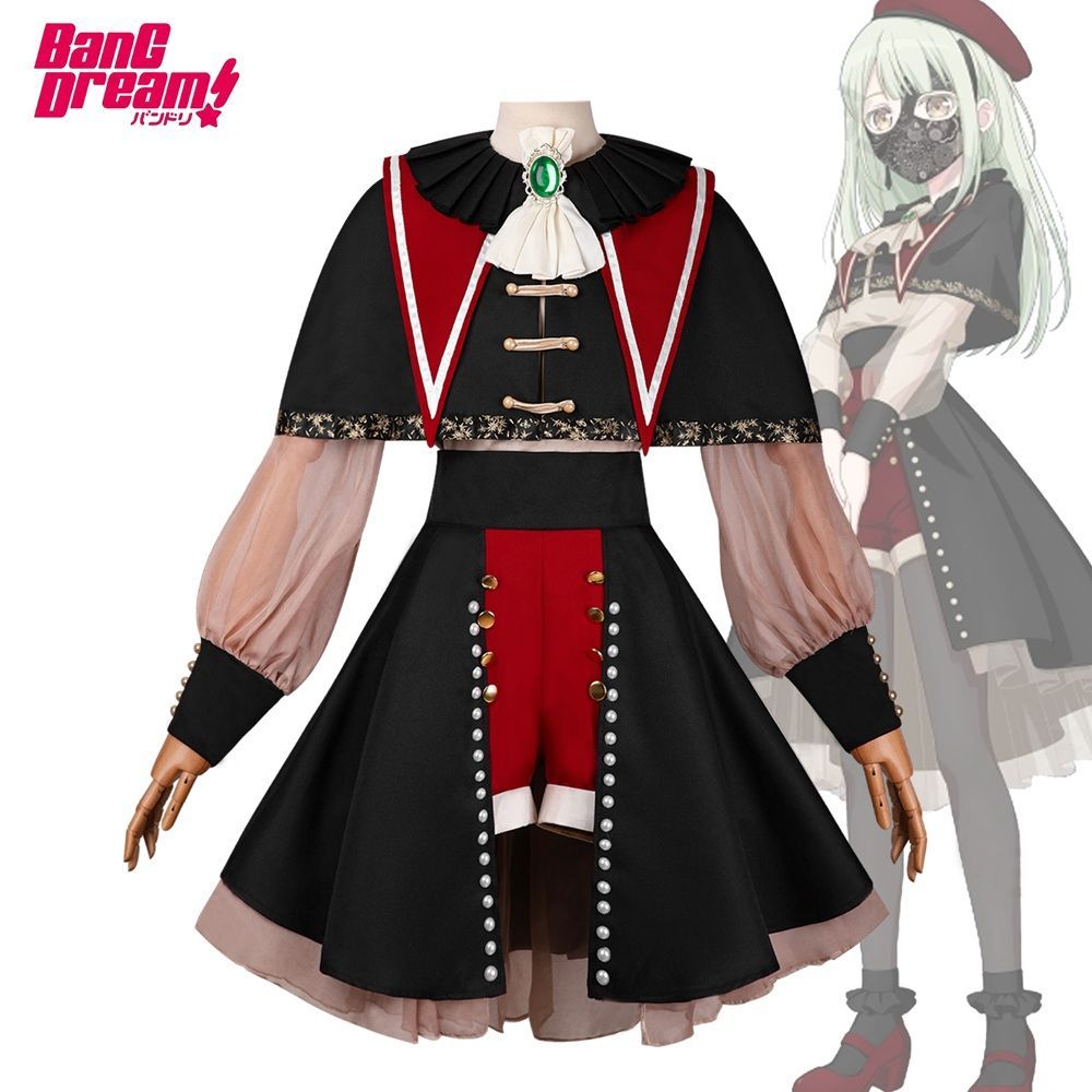 BanG Dream! Ave Mujica 若葉睦 コスプレ衣装 打ち歌 ステージ