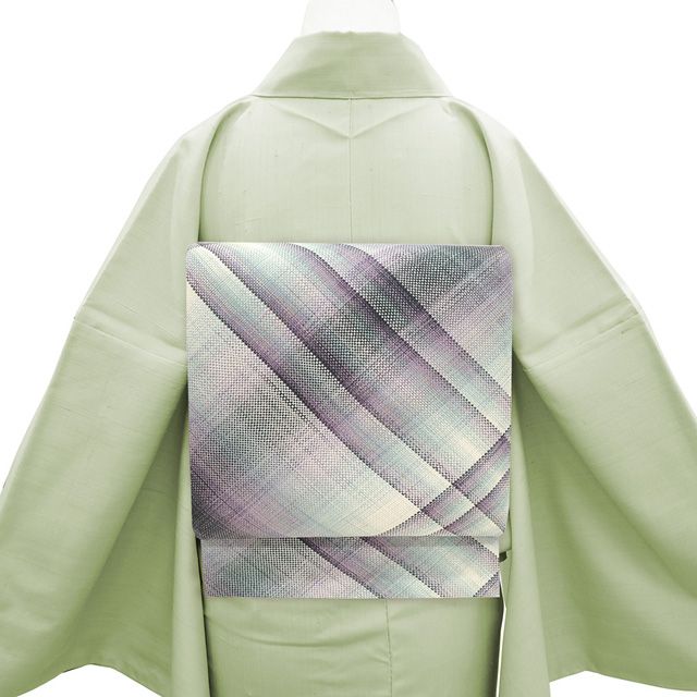 未仕立て 】正絹袋帯全通彩がすみ