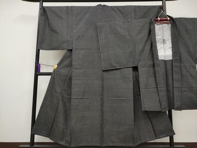 平和屋着物□極上 男性 本場大島紬 アンサンブル キングサイズ 100亀甲