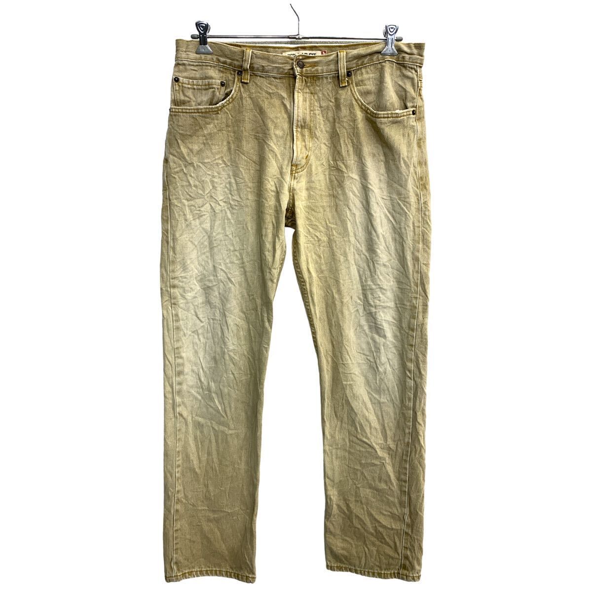 Levi´s 505 デニムパンツ W36 リーバイス レギュラーフィット ビッグサイズ ベージュ コットン 古着卸 アメリカ仕入 2403-341