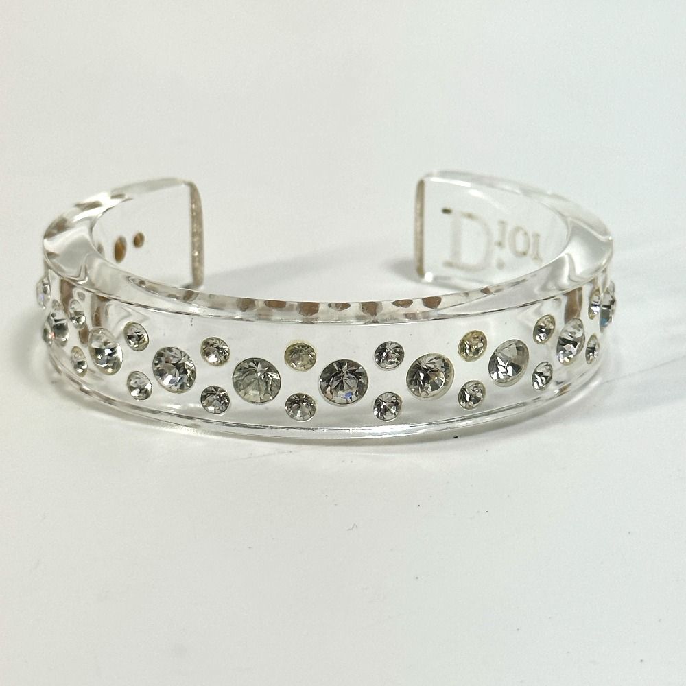 ディオール Christian Dior バングル クリア イエロー ブレスレット