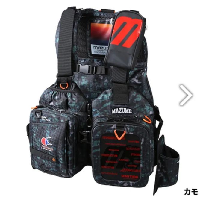 マズメ レッドムーンライフジャケット IX MZLJ-591フリー カモ