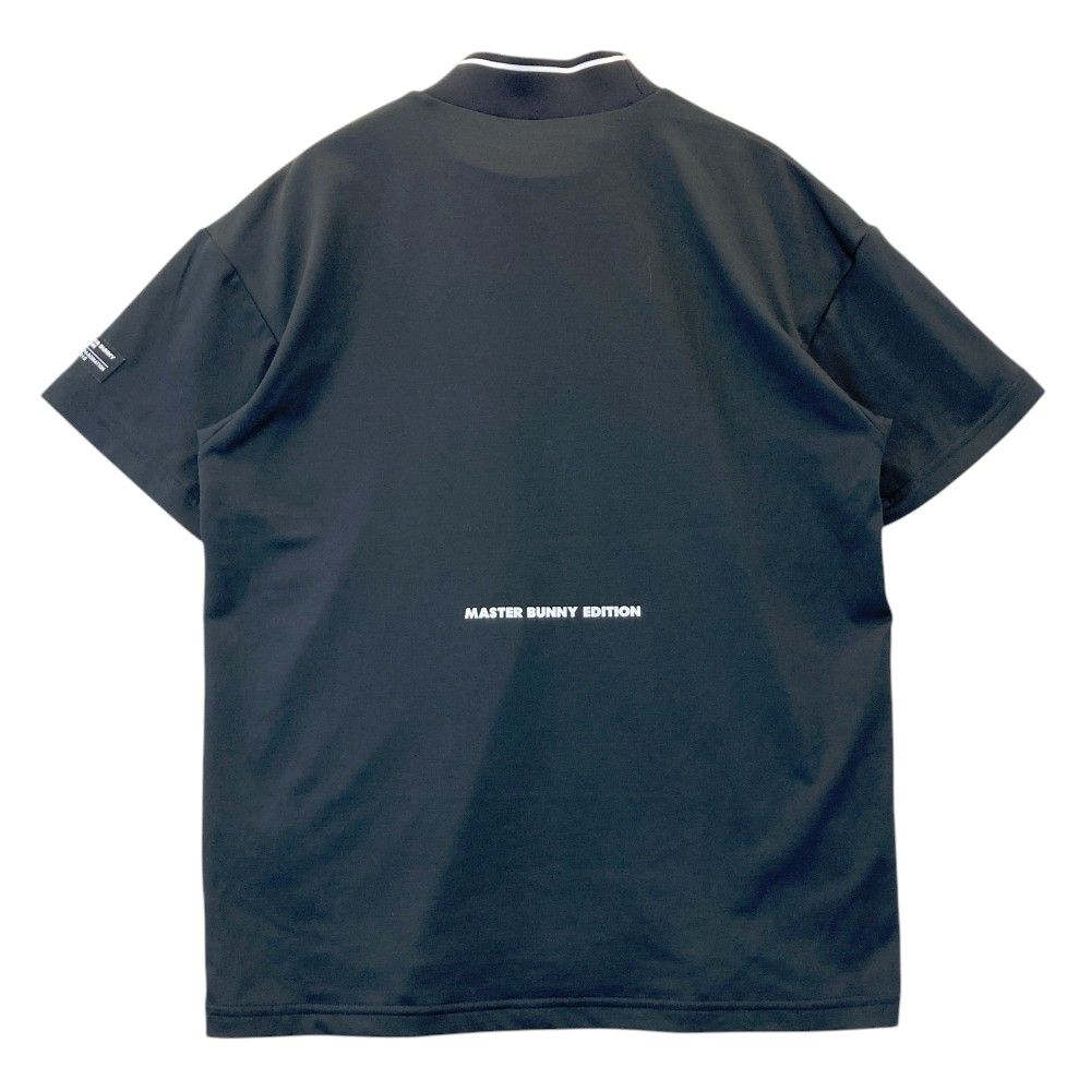 サイズ：4 MASTER BUNNY EDITION マスターバニーエディション  ハイネック 半袖Tシャツ  グレー系 [240101227720] ゴルフウェア メンズ ストスト クロスミントサークルジャガード半袖ハイネックカットソー
