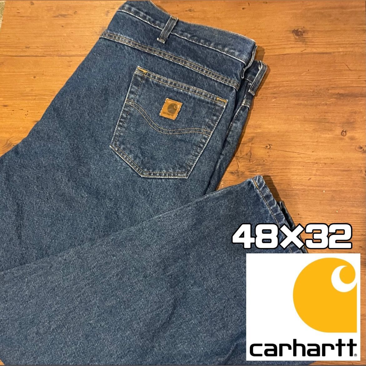 Carhartt カーハート デニムパンツ W48×32 ワイド 古着 A03 - メルカリ