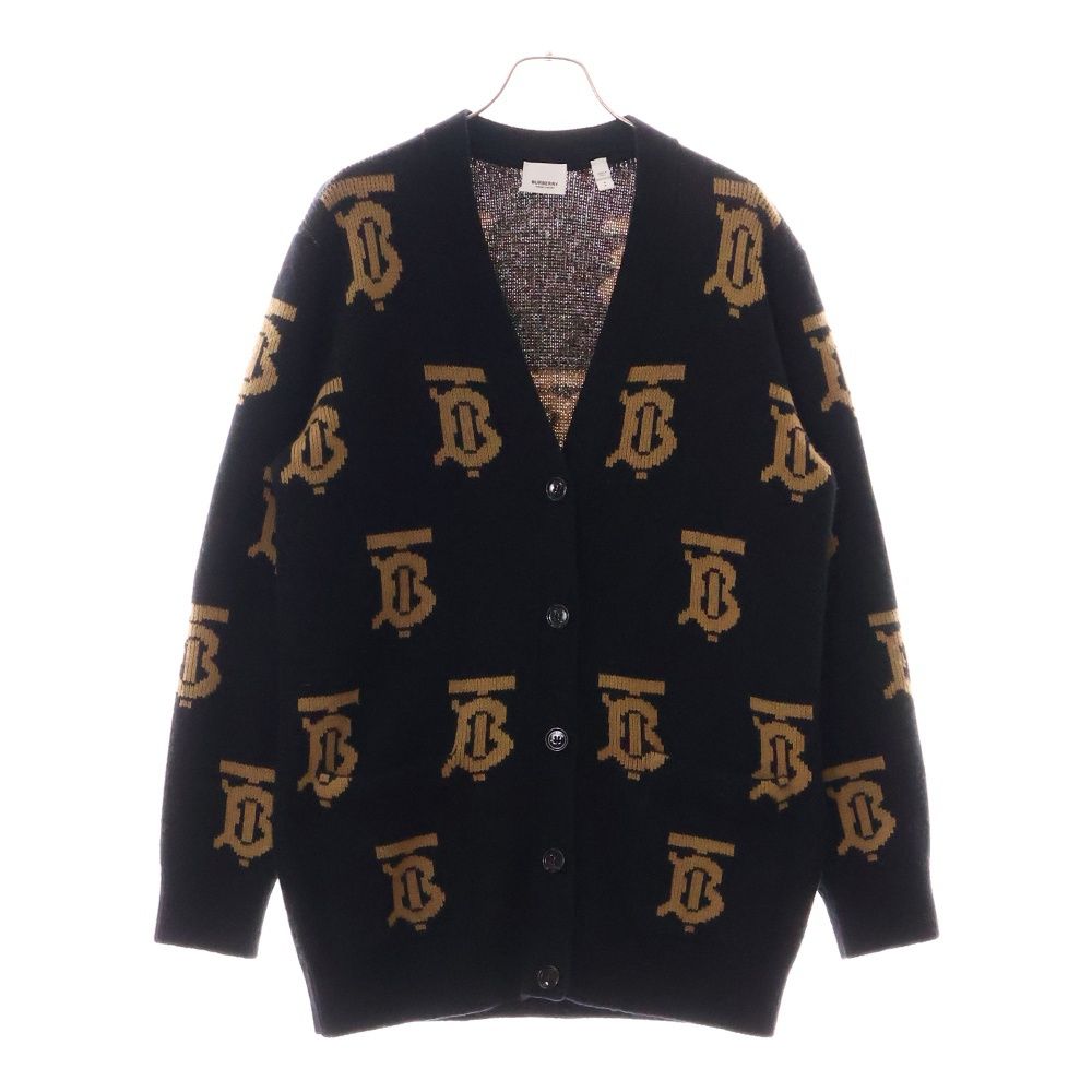 【美品】BURBERRY バーバリー カシミヤ混 TBモノグラム カーディガンM BURBERRY (バーバリー) TBモノグラム ウールカーディガン