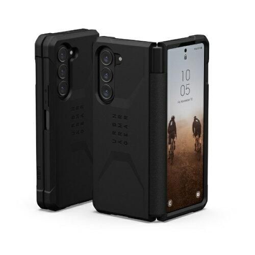 【新品・4営業日で発送】URBAN ARMOR GEAR Galaxy Z Fold 5対応耐衝撃ケース CIVILIAN ブラック 【日本正規代理店品】 UAG-GLXZFD5-C-BK