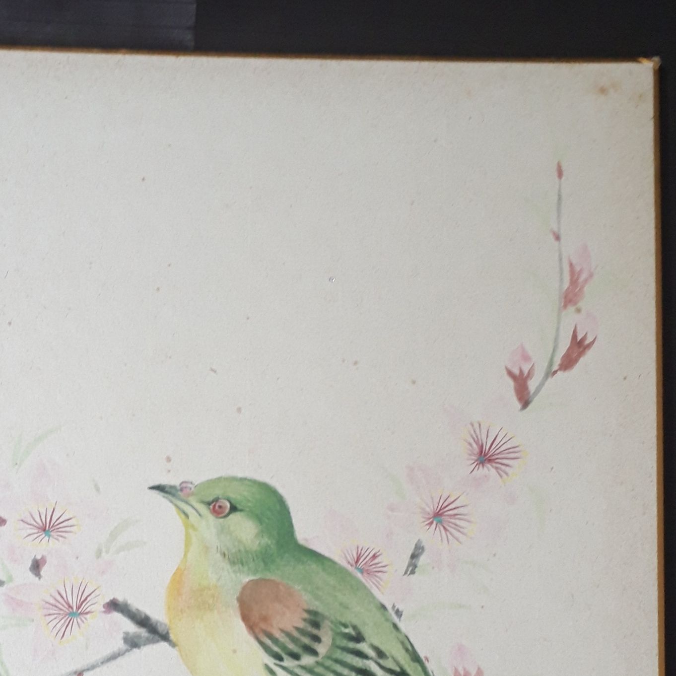 色紙アート 鳥画 鳥図 小鳥画 景色画 美術品 絵画 インテリア 色紙絵