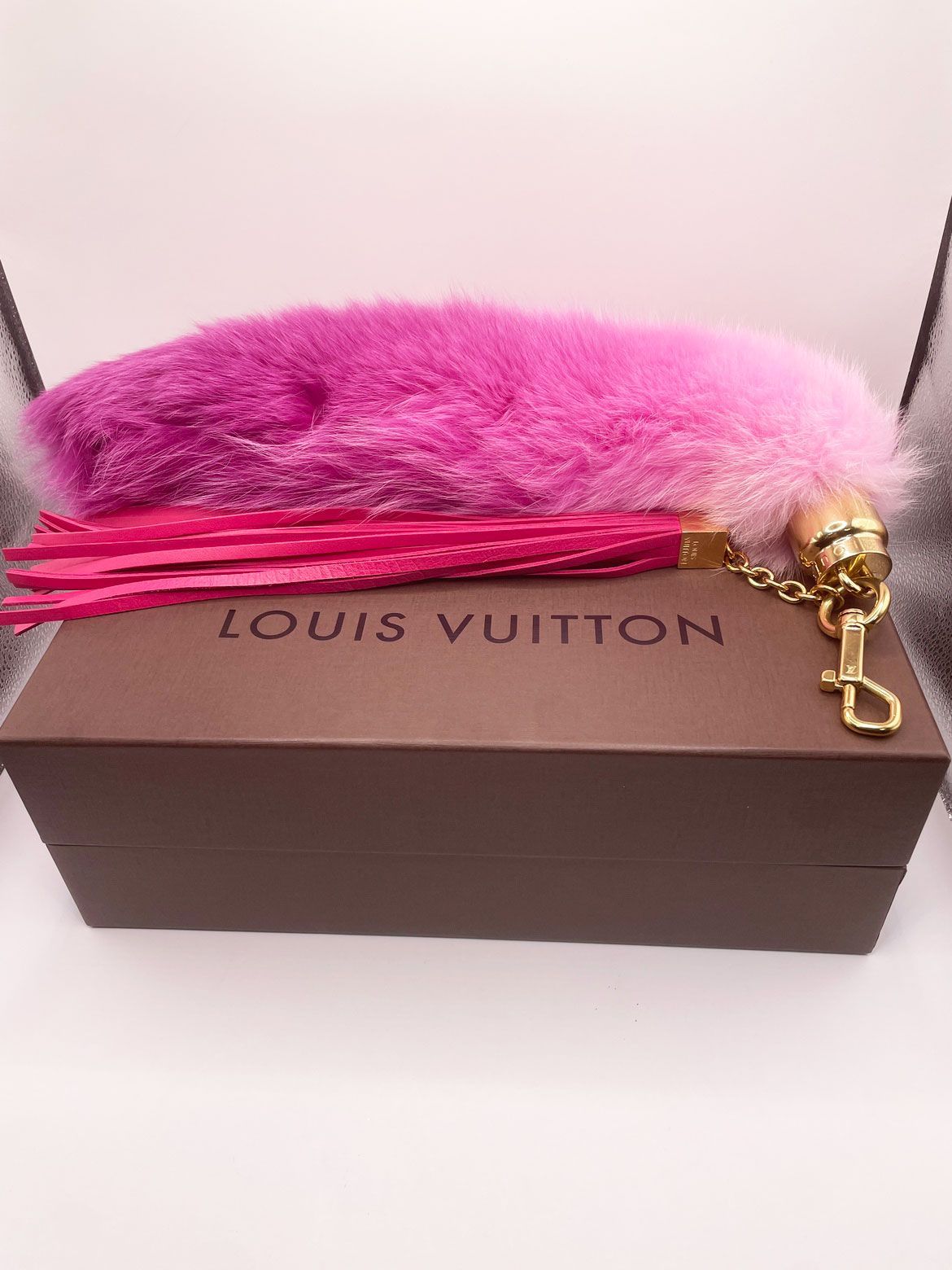 極美品］ルイヴィトン フォクシーポンポン フォックスファー バッグ