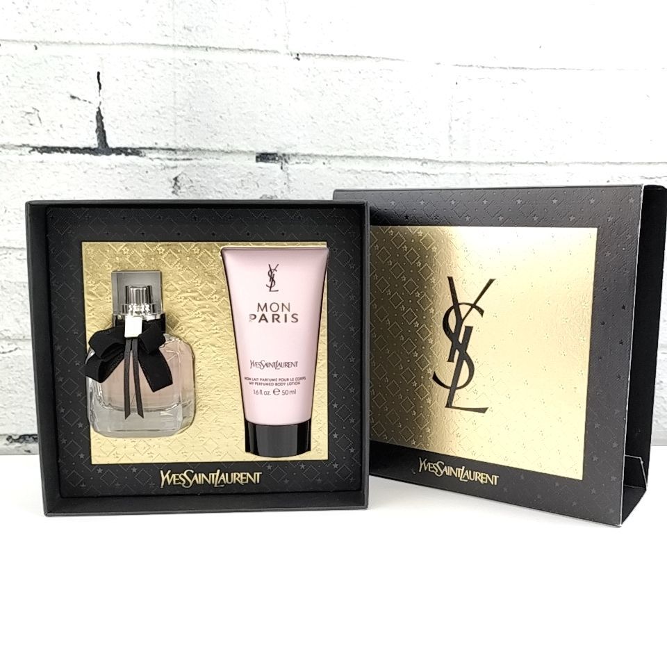 Yves Saint Laurent U 159 A-1 ♥ モンパリ ギフトセット | 30ml MON PARIS EDP SP 香水 フレグランス | 50ml MON PARIS ボディーローション スキンケア ボディケア