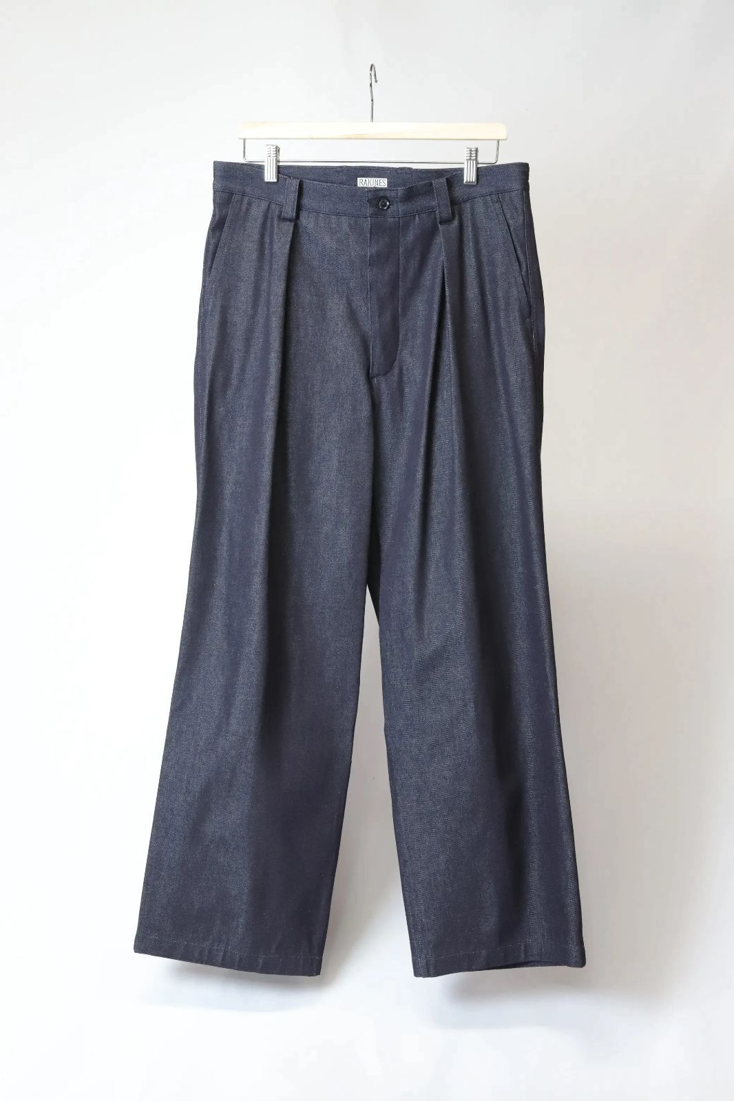 RAKINES Hard-twist denim Overlap pants - メルカリ