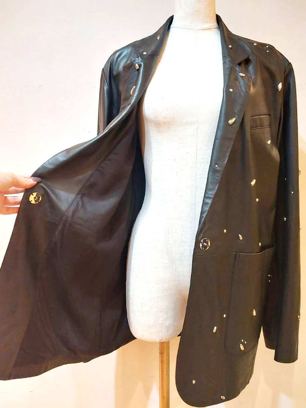 新品 アリジ ALYSI レザージャケット 42 EJK367 Lサイズ 羊革 未使用・新品】【公式正規取扱い】ALYSI アリジ レザー