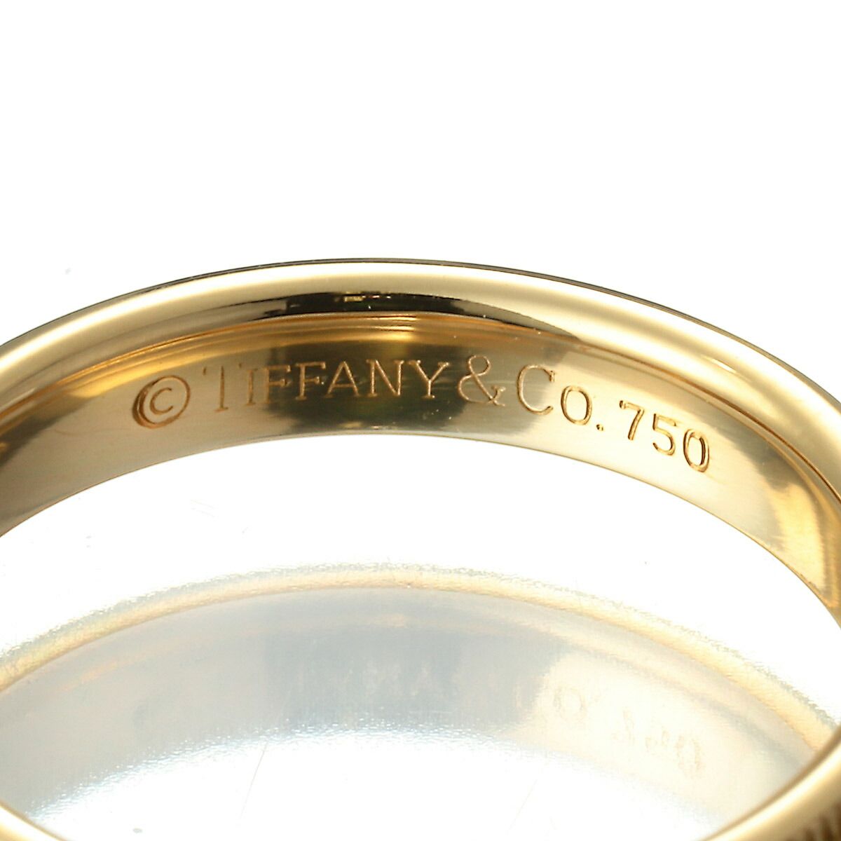 美品　ティファニー トゥギャザー　ミルグレイン　PT YG　7号 ティファニー TIFFANY&Co. ティファニー トゥギャザー Tiffany