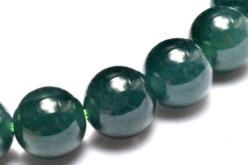 １点物 AA グアテマラ産 マンサーノ翡翠 ブルージェダイト 青翡翠 9.5mm ブレスレット パワーストーン 天然石 _MA8002