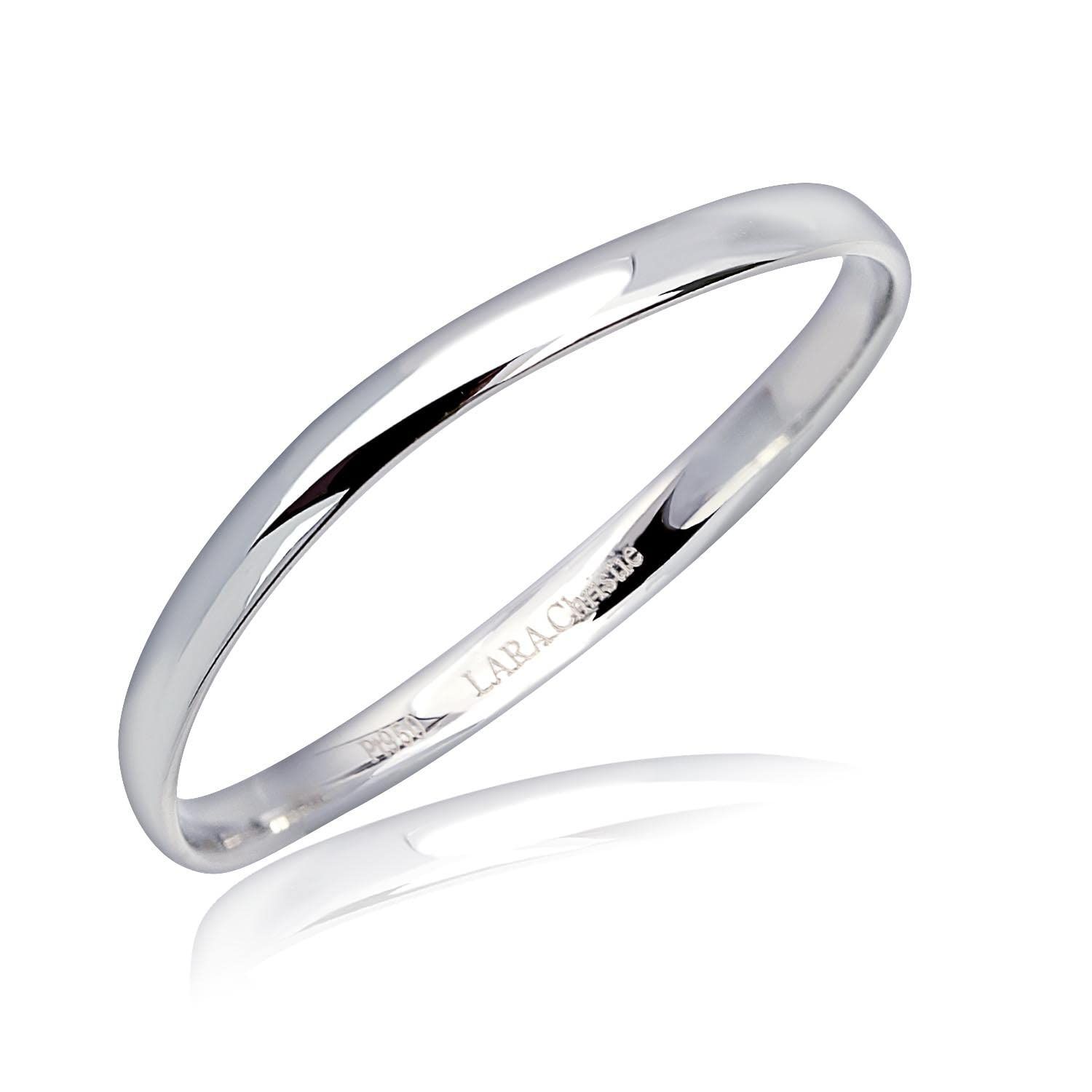 結婚指輪 PT950 オーバル リング 2.0mm 4-14｜オーダーメイド