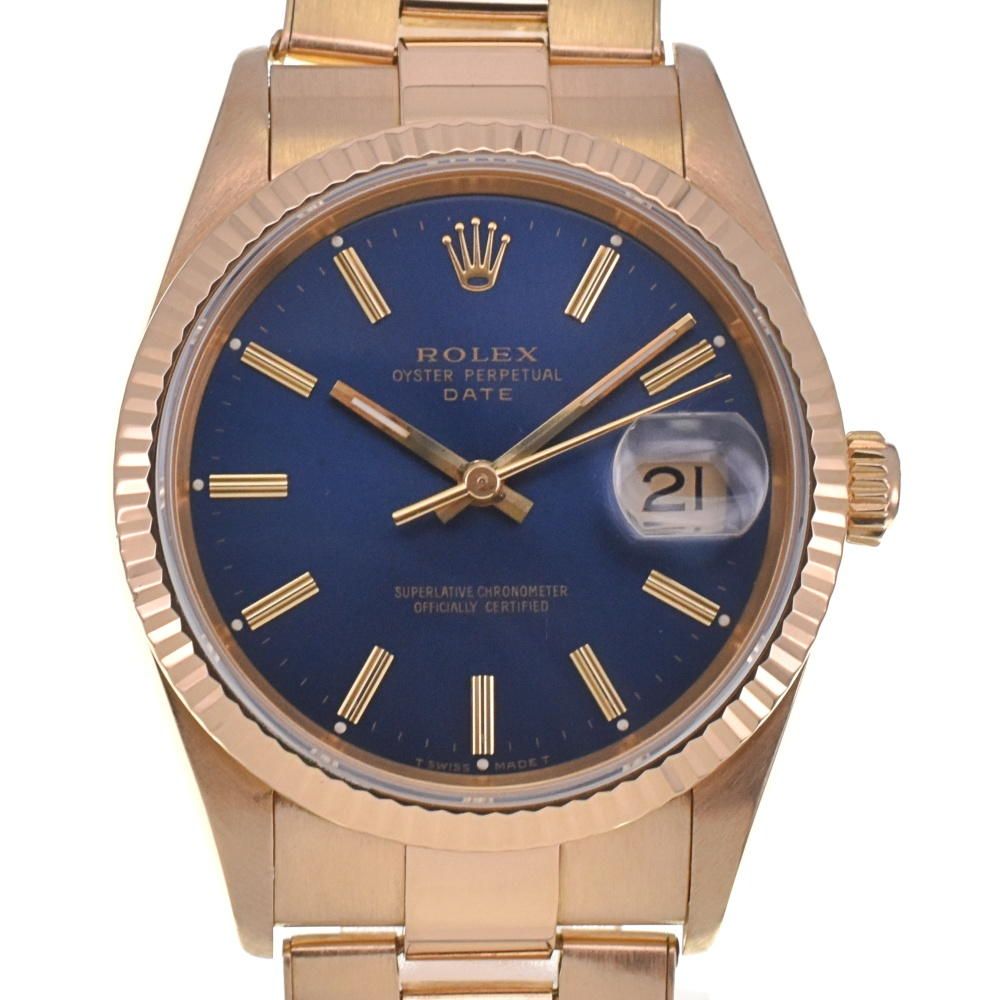 ロレックス ROLEX 15238 ヴィンテージ オイスターパーペチュアルデイト K18YG 自動巻き メンズ美品 Z#131909 - メルカリ