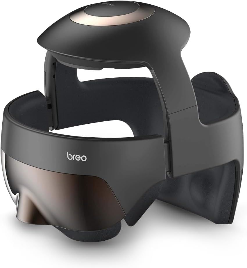 breo ヘッドスパ アイウォーマー 頭部 おでこ 目もと 首もと 頭全体 頭皮ケア 電熱アイマスク 加熱技術 自動サイズ調整 USB充電式 ギフト 人気 誕生日 職場 休憩 -iDream5S (1.普通ブラシタイプ)