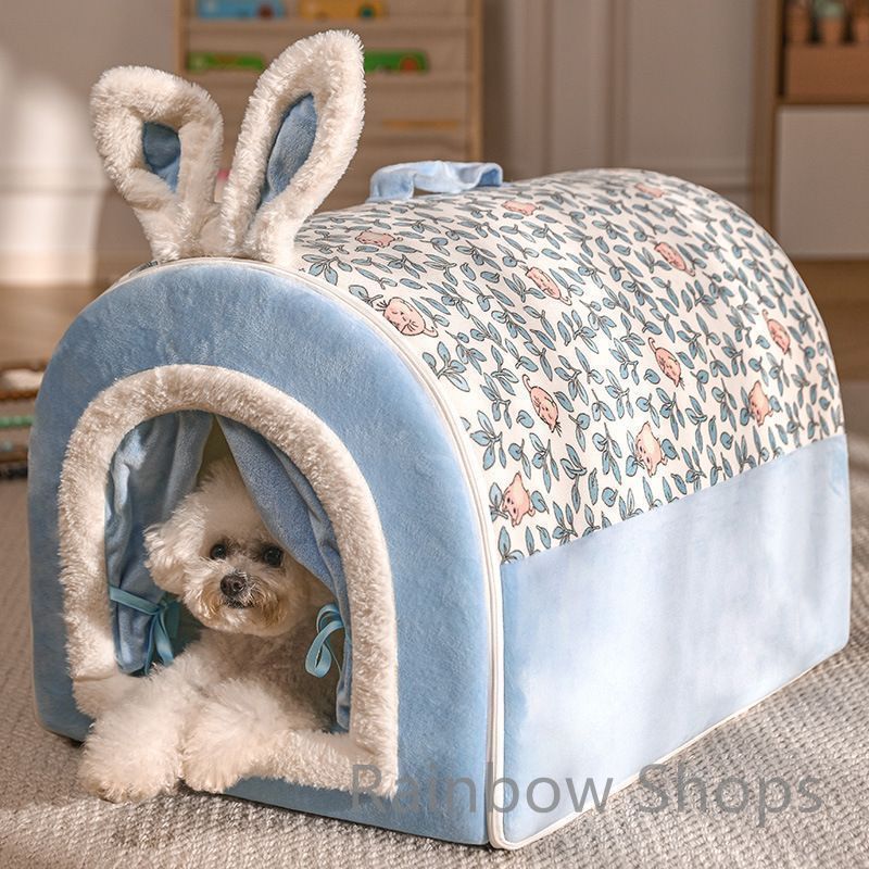 うさぎさん ペットハウス ペットテント 耳付き 犬 ペット ベッド 犬ベッド 猫 猫ベッド ドーム 犬小屋 キャットハウス かわいい ペット用品 ペットマット Sdsacp50