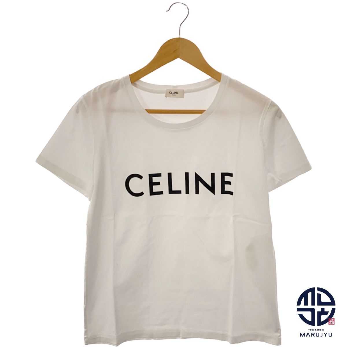 CELINE セリーヌ ロゴ Tシャツ 白 ホワイト 2X314916G ブランド