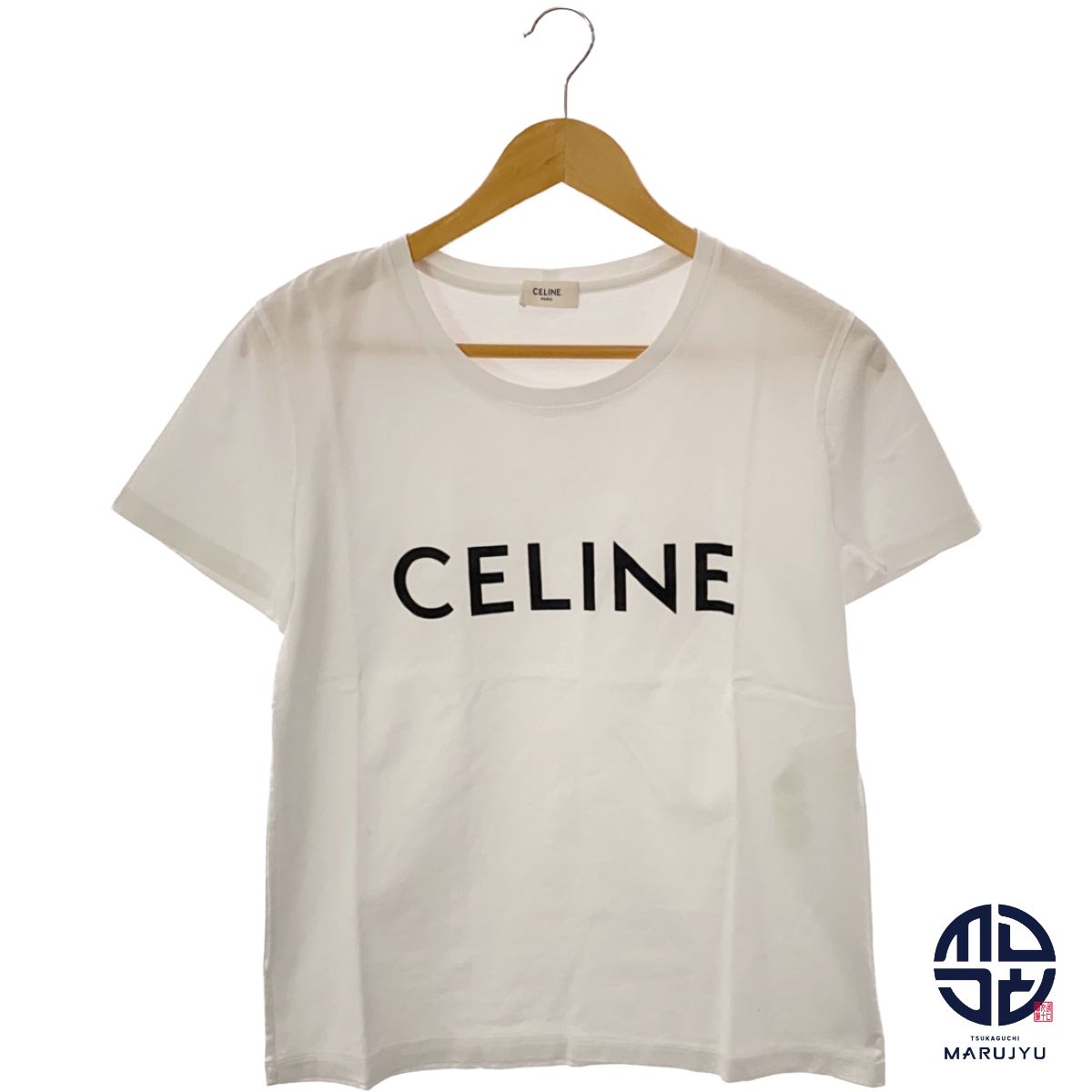 CELINE セリーヌ ロゴ Tシャツ 白 ホワイト 2X314916G ブランド 