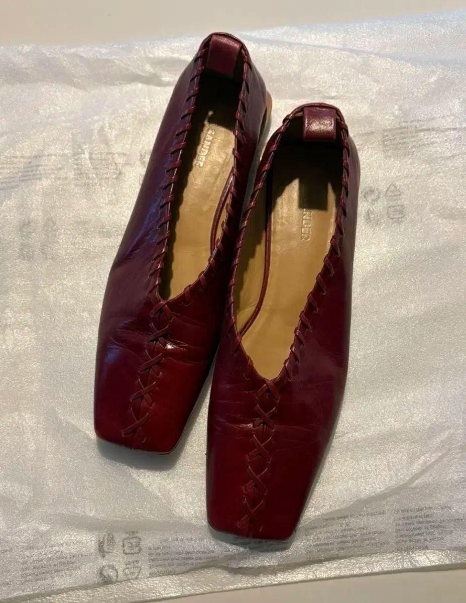 Jil Sander(ジルサンダー) ホイップステッチ フラットシューズ サイズ 38 5