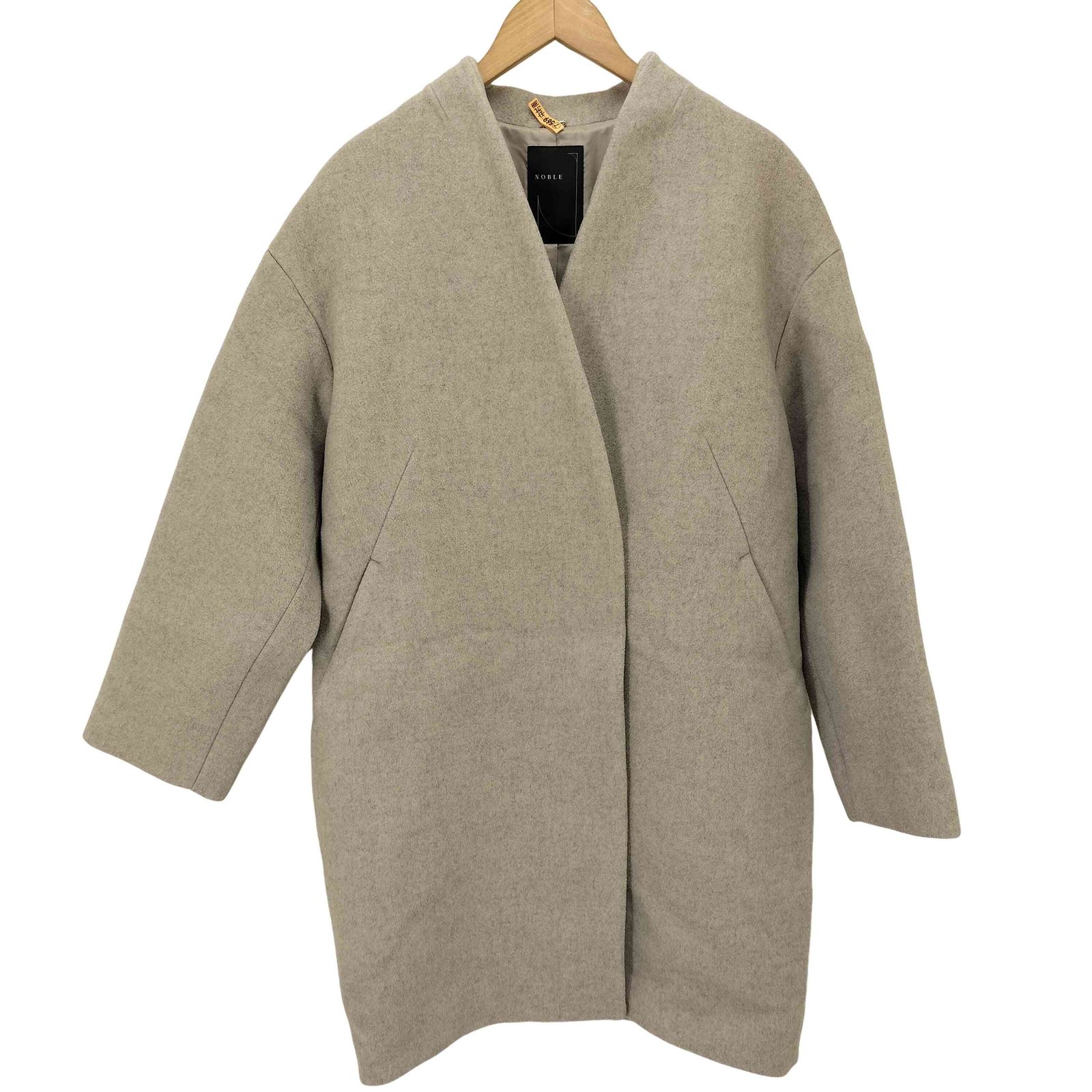 ノーブル Noble MTRウールカシミヤミニマルVコート レディース 38